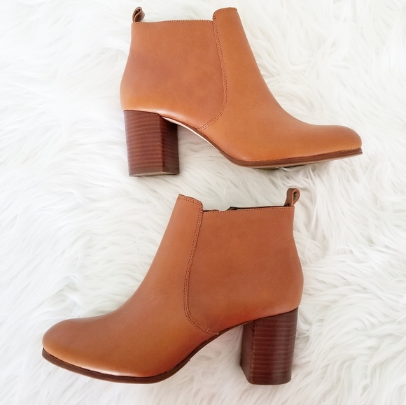 Talbots Shoes - Talbots Leather Block Heel Booties